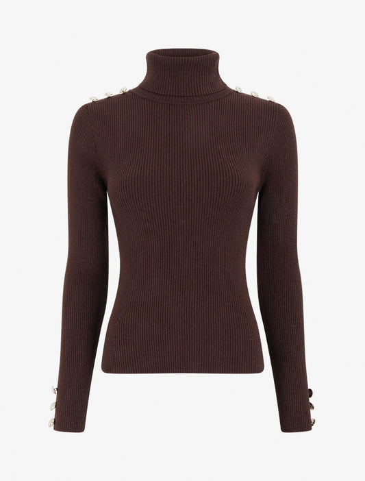 Jersey Valentina Chocolate de mujer - AURA MILANO