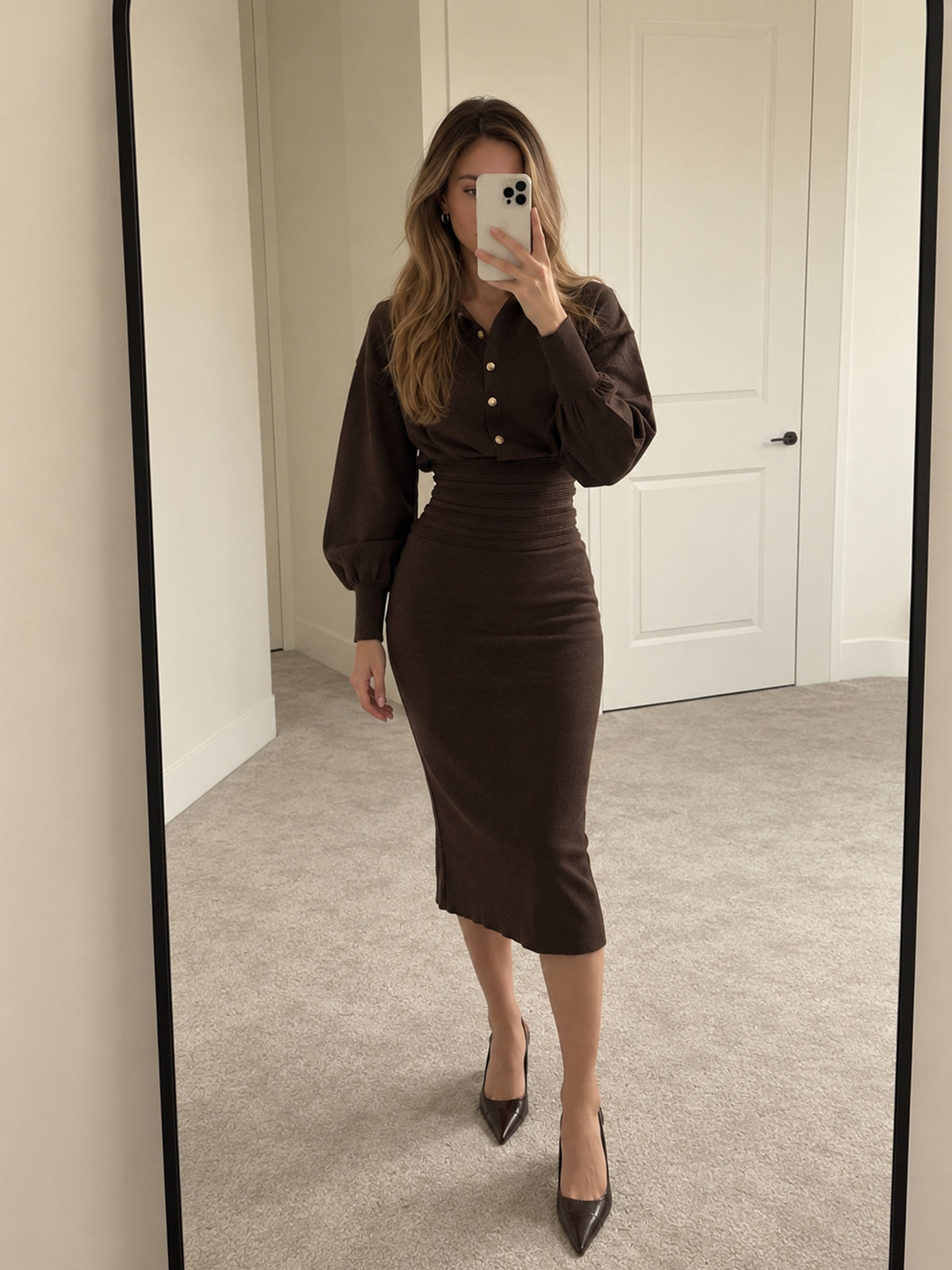 Milano Chocolate — marrón: vestido puesto.