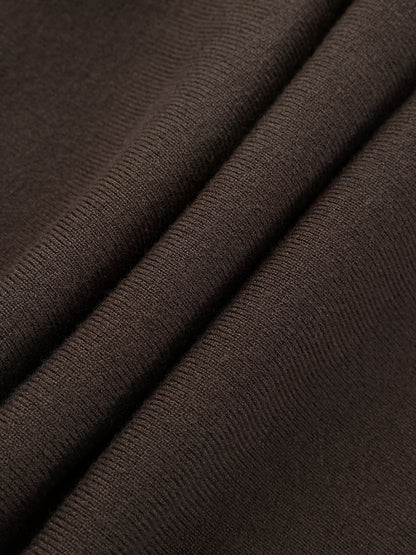 Milano Chocolate — marrón: detalle del tejido.