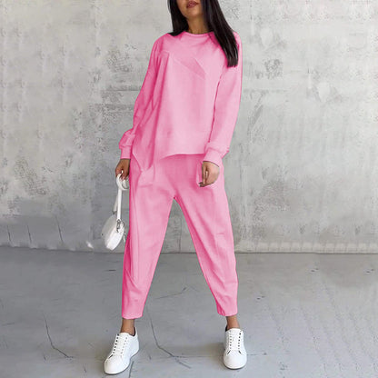 Conjunto sudadera + pantalón bajo irregular