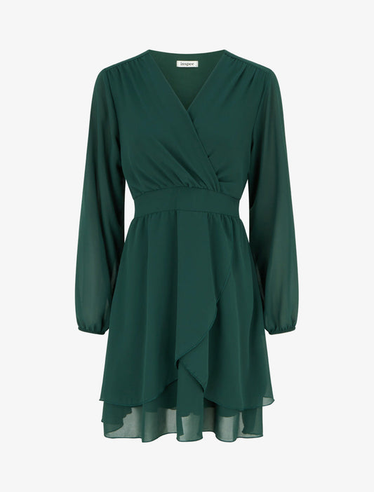Vestido Yadra Verde Oscuro de mujer - AURA MILANO